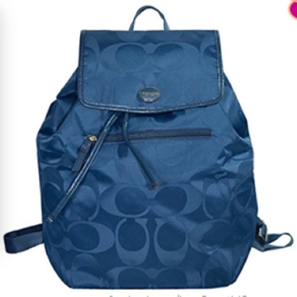 Coach Handbags - VGUC Coach Getaway Nylon Backpack Peacock Color